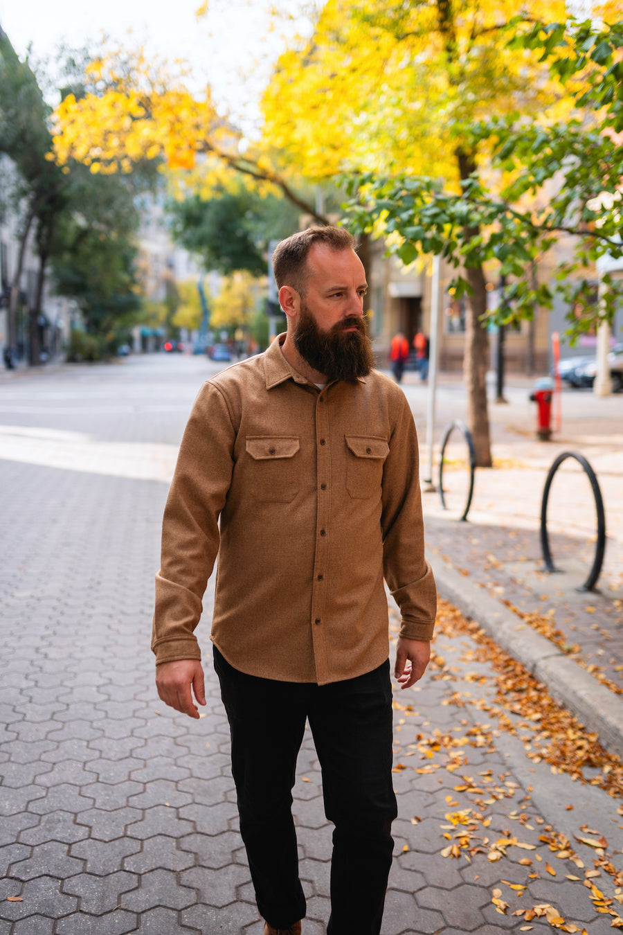 PRE-ORDER: Recycled Wool Overshirt - Camel | 172