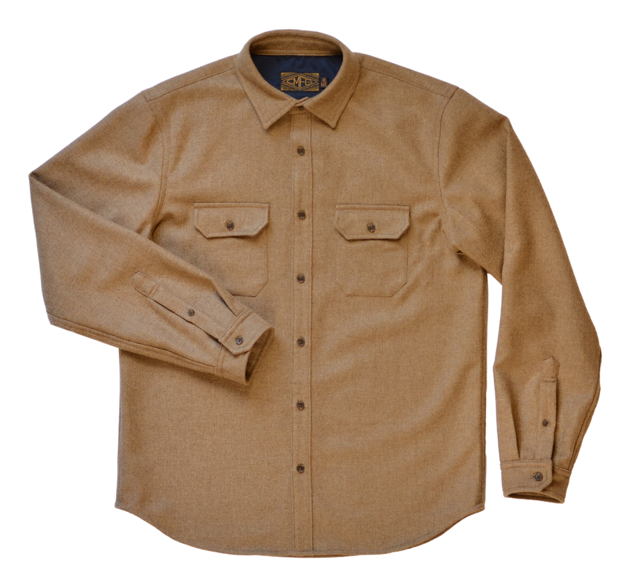 PRE-ORDER: Recycled Wool Overshirt - Camel | 172